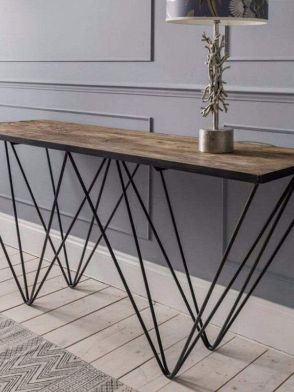 Стол консольный в стиле лофт GES-375 купить Стол консольный в стиле лофт GES-375
