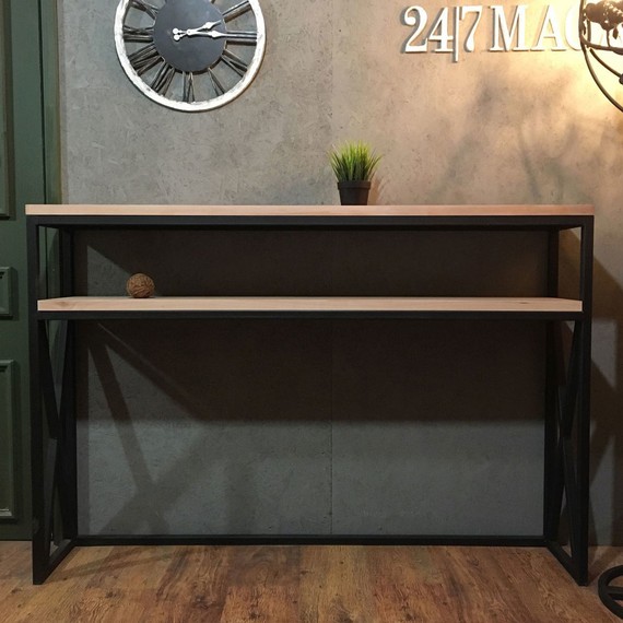 Стол консольный в стиле лофт GES-372